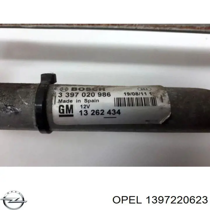 Motor de limpador pára-brisas do pára-brisas Opel Astra J 