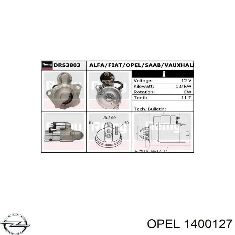 Pára-choque dianteiro Opel 1400127 preço, a partir de 55,90 USD