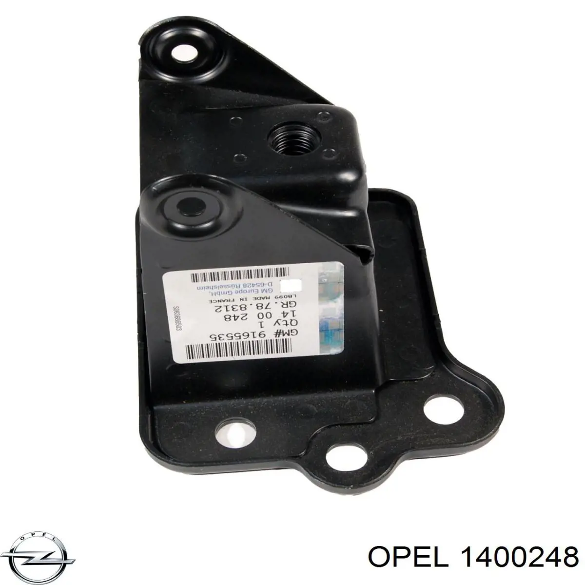 1400248 Opel Consola de reforçador do pára-choque dianteiro