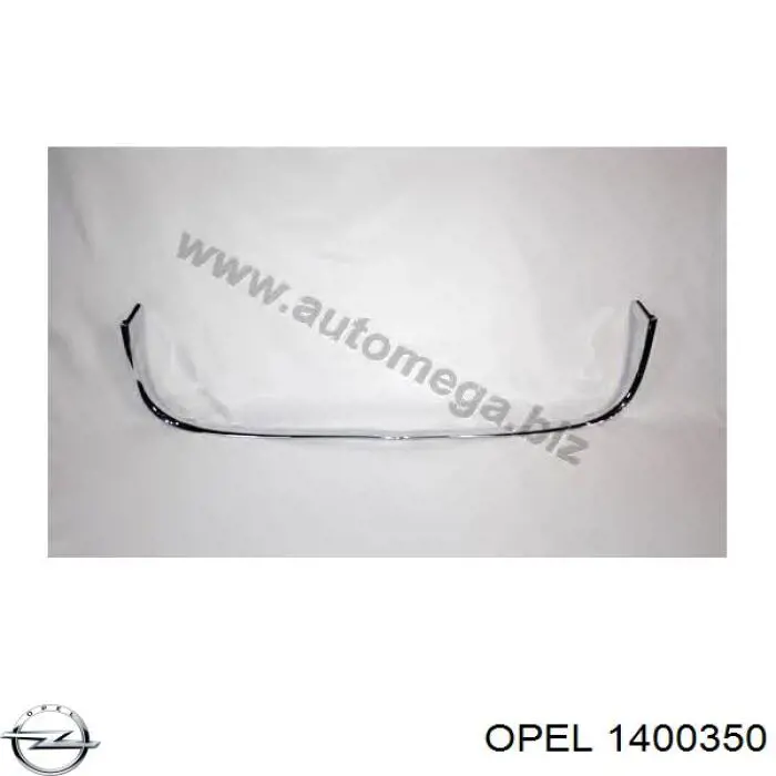 Compre 1400350 Opel Moldura de grelha do radiador inferior