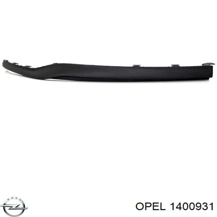 13360889 Opel Spoiler direito do pára-choque dianteiro