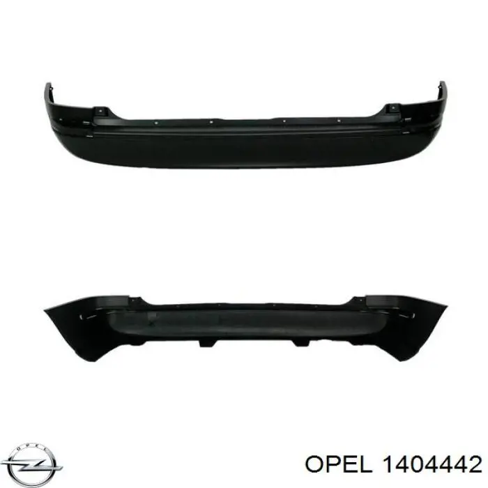 Pára-choque traseiro para Opel Astra F 51, 52, F35, M35