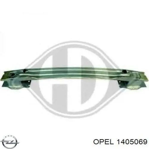 12775070 Opel Reforçador do pára-choque traseiro