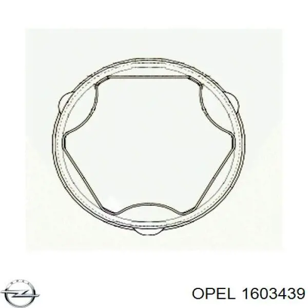 Compre 1603439 Opel Bota de proteção interna de junta homocinética do semieixo dianteiro