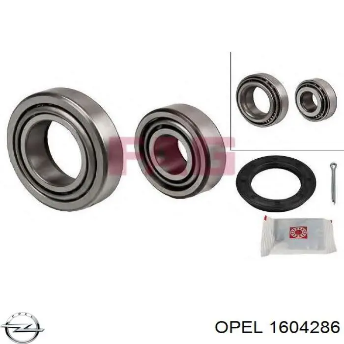 Rolamento externo de cubo traseiro Opel Corsa B S93