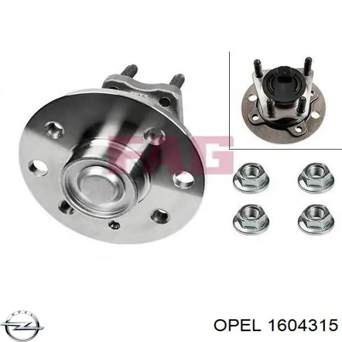 Cubo traseiro Opel 1604315 preço, a partir de 73,32 USD