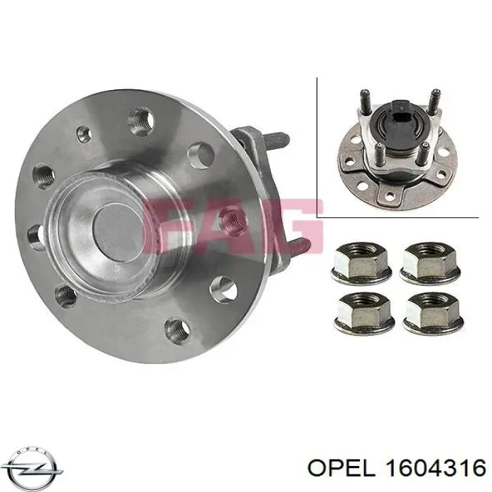 Cubo traseiro Opel 1604316 preço, a partir de 121,65 USD