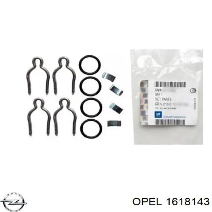 Compre 1618143 Opel Vedante anular de tubo do radiador de forno