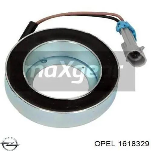 Compre 1618329 Opel Acoplamento (bobina magnética) do compressor de aparelho de ar condicionado