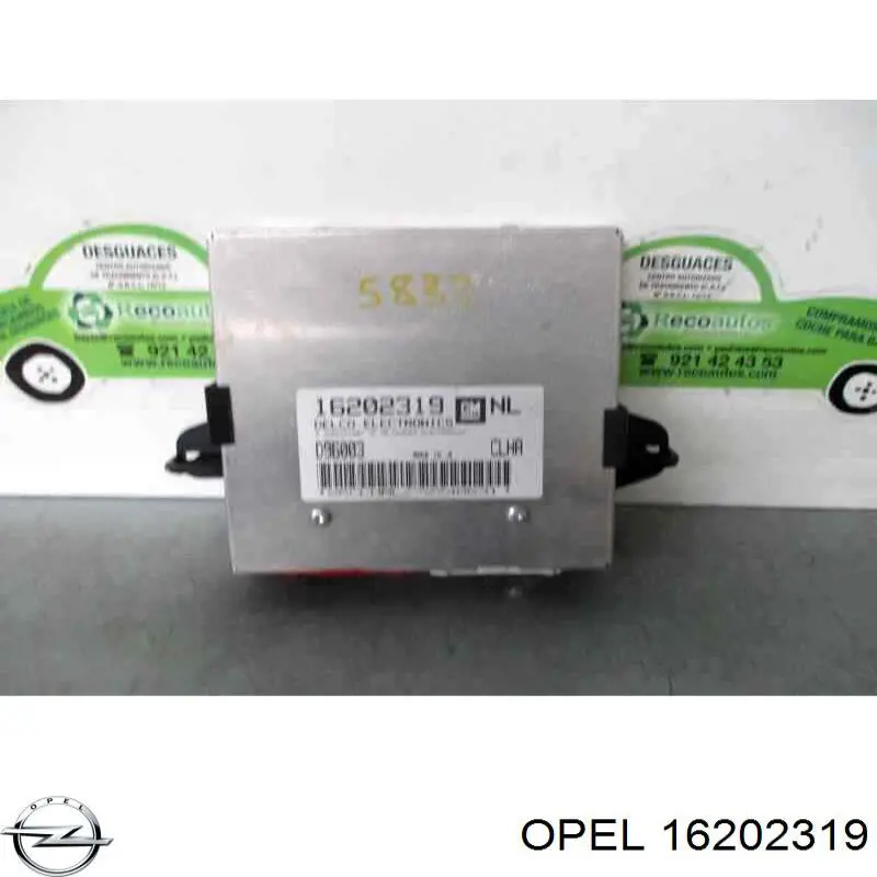 16202319 Opel Módulo de direção (Centralina eletrônica) de motor