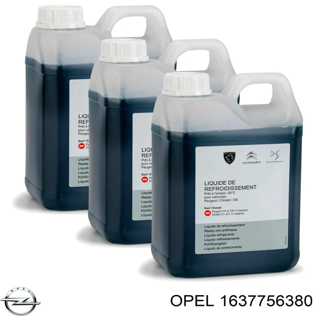 Fluido de esfriamento 1637756380 Opel
