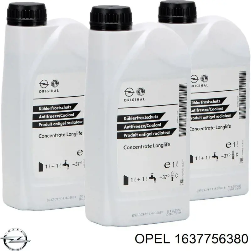 Fluido de esfriamento Opel 1637756380 preço, a partir de 13,43 USD