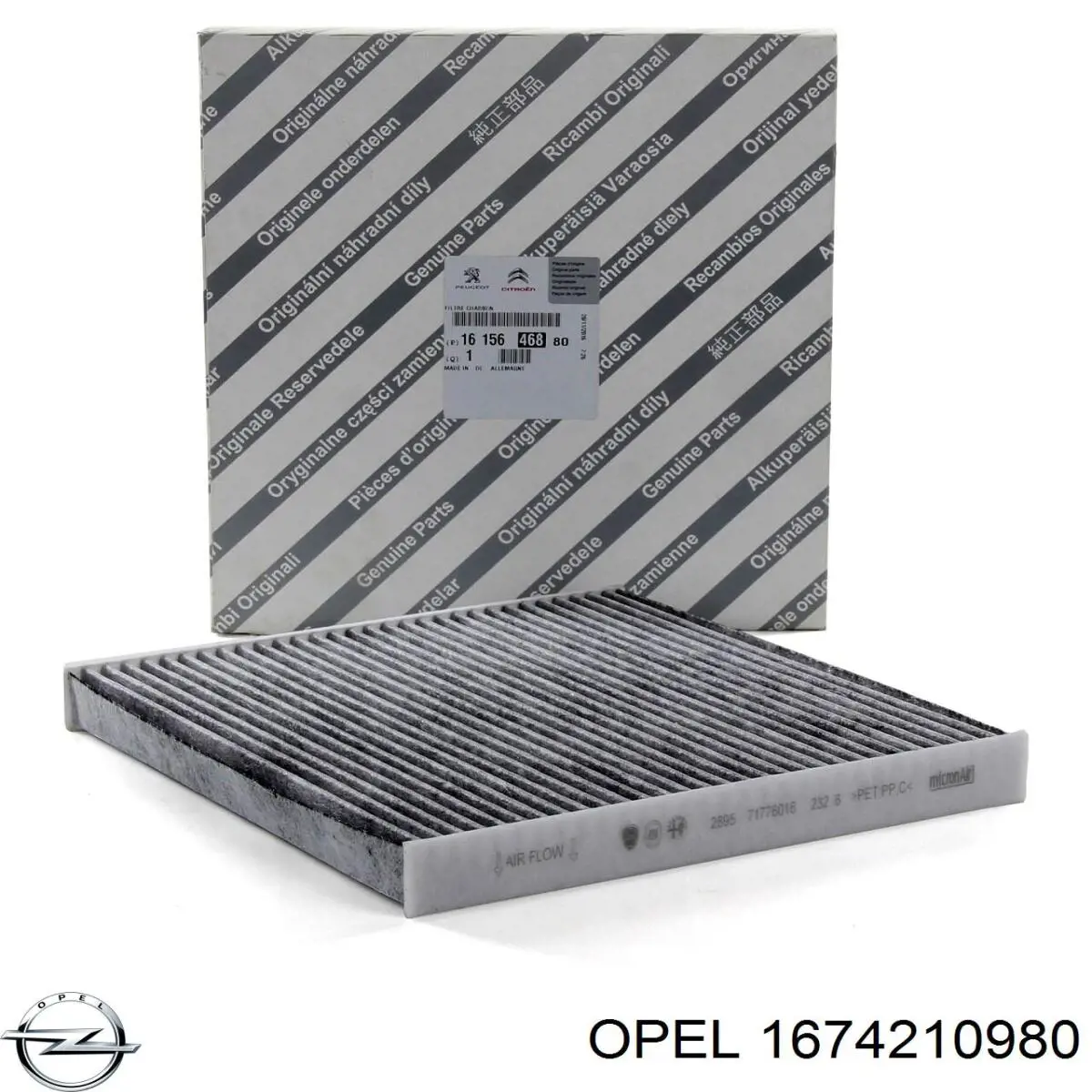 Filtro de combustível 1638149580 Peugeot/Citroen