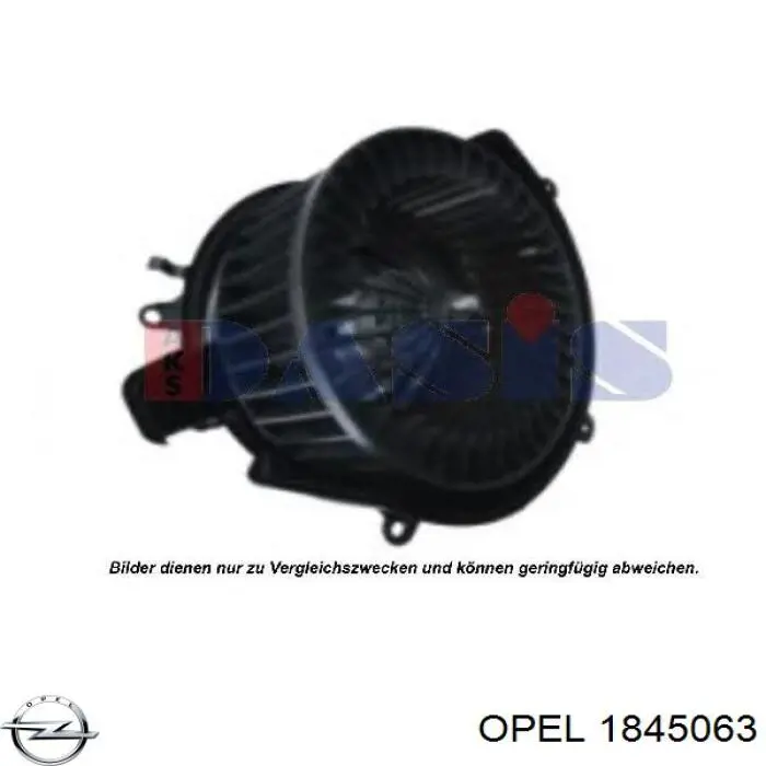 Motor de ventilador de forno (de aquecedor de salão) Opel 1845063 preço, a partir de 79,71 USD