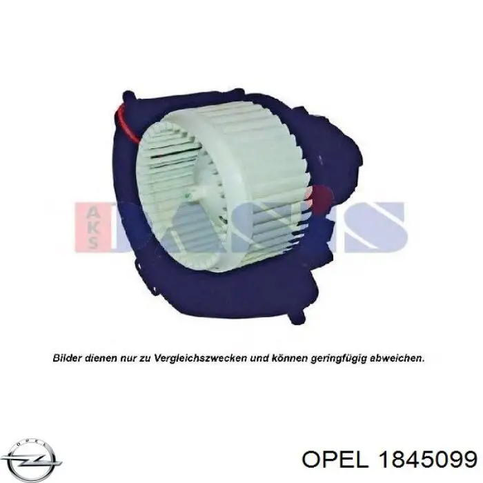 1845099 Opel Motor de ventilador de forno (de aquecedor de salão)