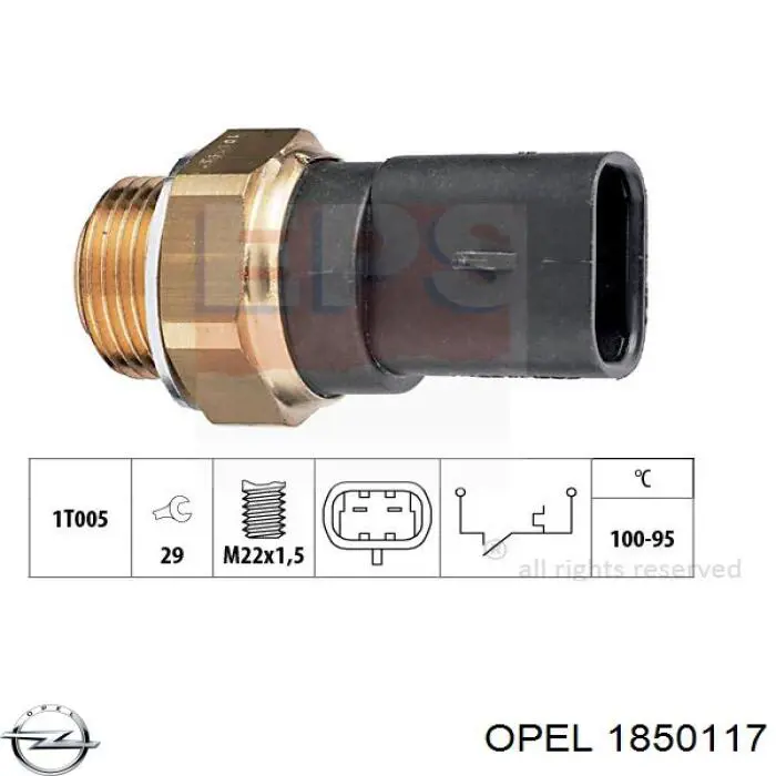 Compre 1850117 Opel Radiador de aparelho de ar condicionado