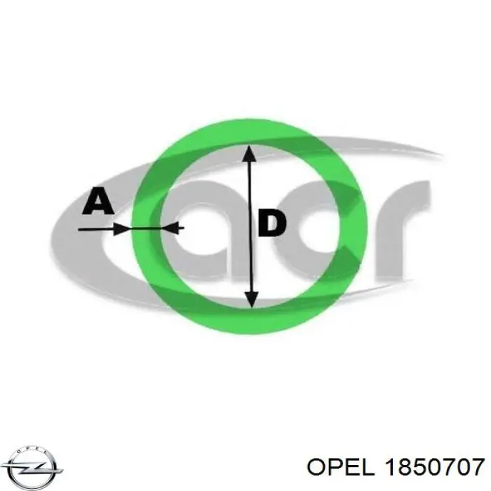 Vedante anular de mangueira do compressor de injeção Opel 1850707 preço, a partir de 3,94 USD