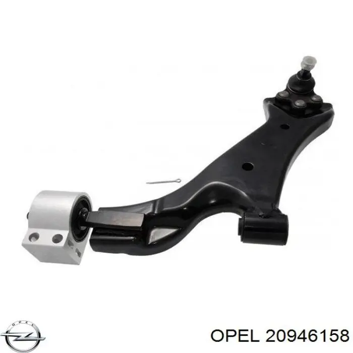 20946158 Opel Braço oscilante inferior esquerdo de suspensão dianteira