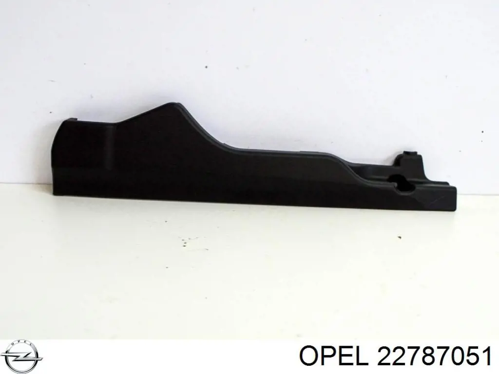 Moldura esquerda do pára-choque dianteiro 22787051 Opel
