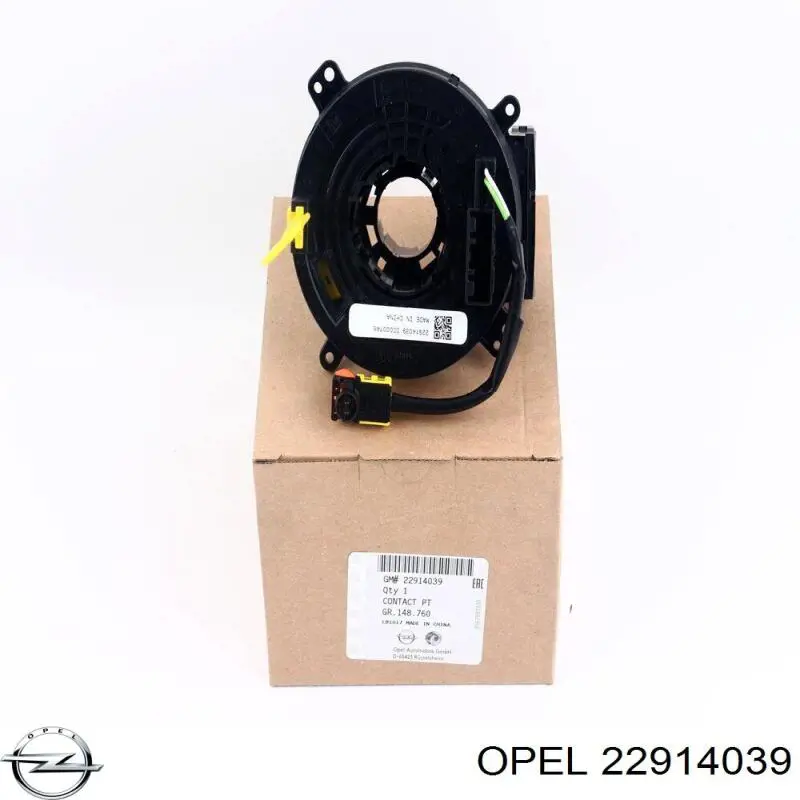 22914039 Opel Anel AIRBAG de contato, cabo plano do volante