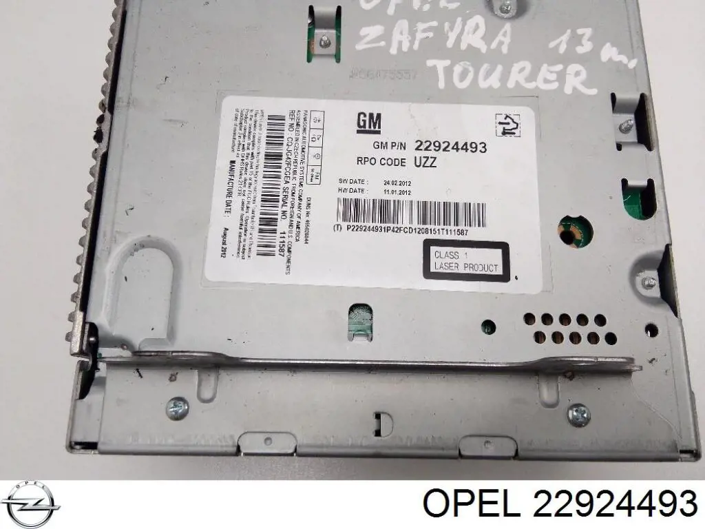Aparelhagem de som (rádio AM/FM) para Opel Insignia A G09