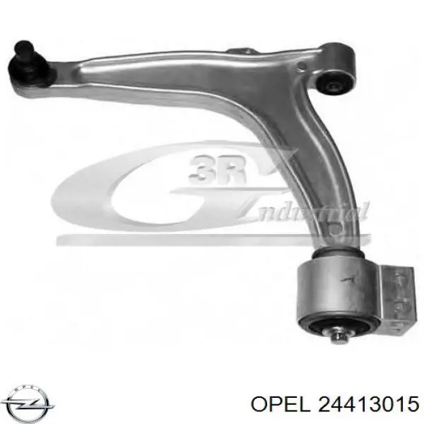 24413015 Opel Braço oscilante inferior esquerdo de suspensão dianteira