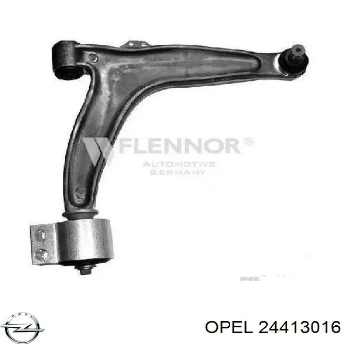 24413016 Opel Braço oscilante inferior direito de suspensão dianteira