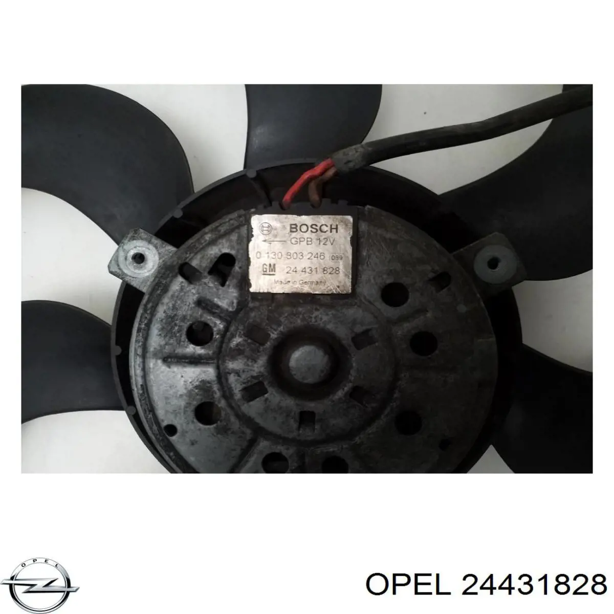 Compre 24431828 Opel Difusor do radiador de esfriamento, montado com motor e roda de aletas