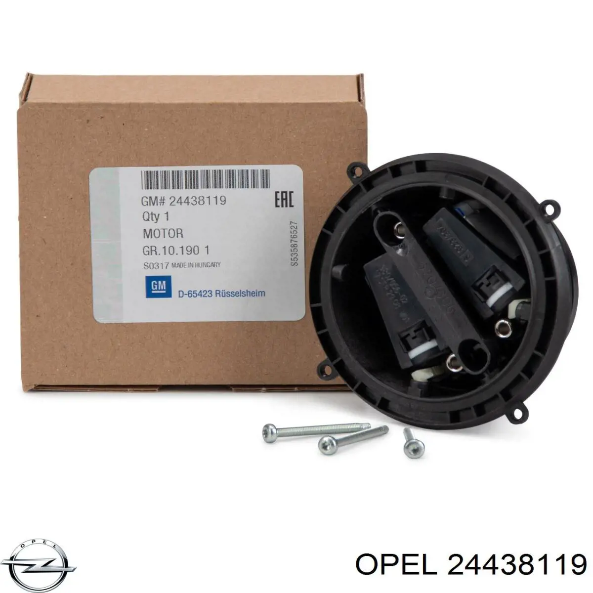 24438119 Opel Motor de acionamento do lente do espelho de retrovisão