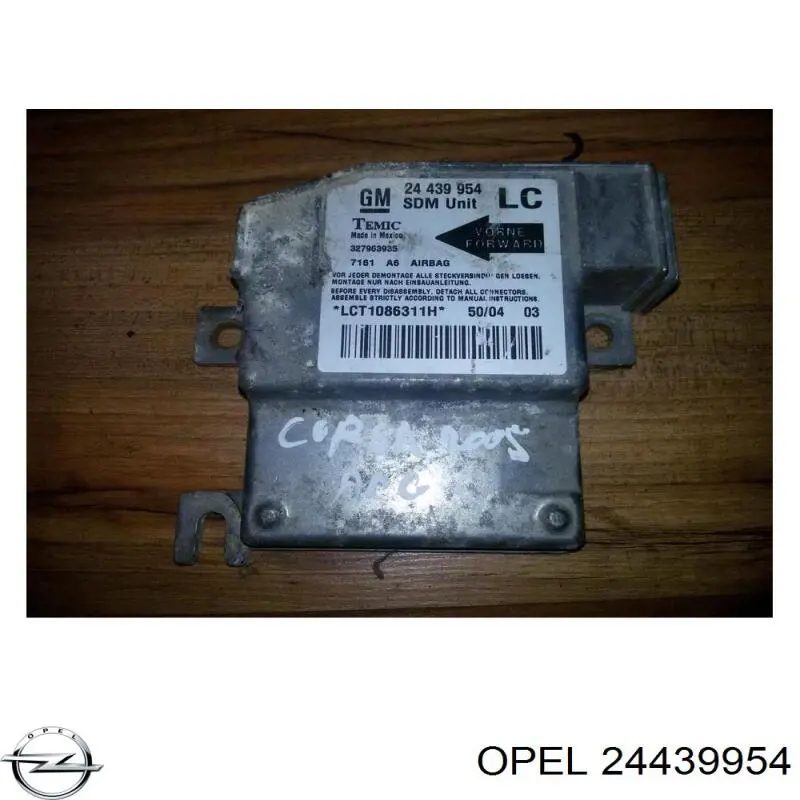 Compre 24439954 General Motors Módulo processador de controlo da bolsa de ar (Centralina eletrônica AIRBAG)