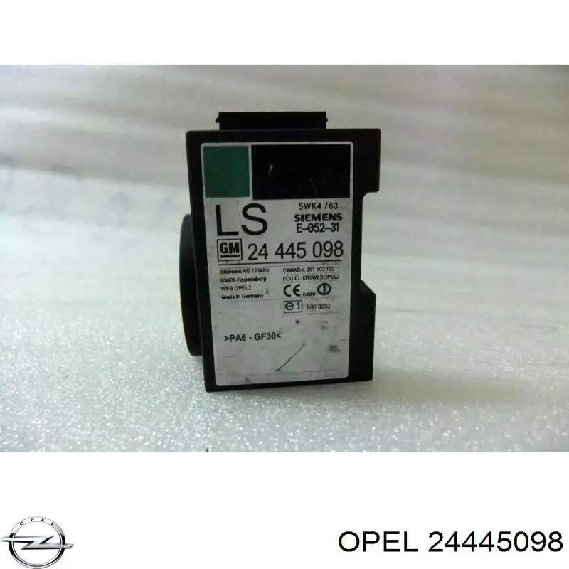 24445098 Opel Antena (anel) de imobilizador