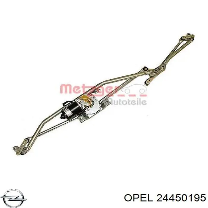 Trapézio de limpador pára-brisas General Motors 1274140