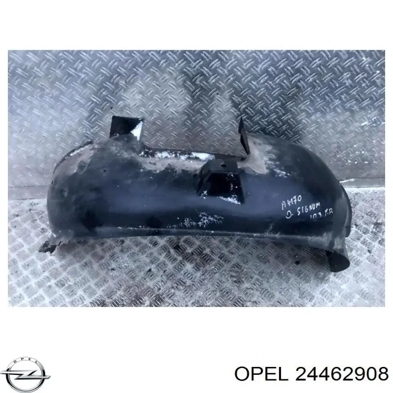 24462908 Opel Guarda-barras direito do pára-lama dianteiro