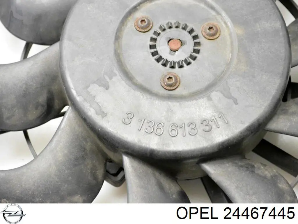 24467445 Opel Difusor do radiador de esfriamento