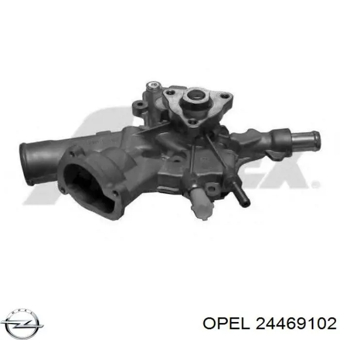 24469102 Opel Bomba de água (bomba) de esfriamento