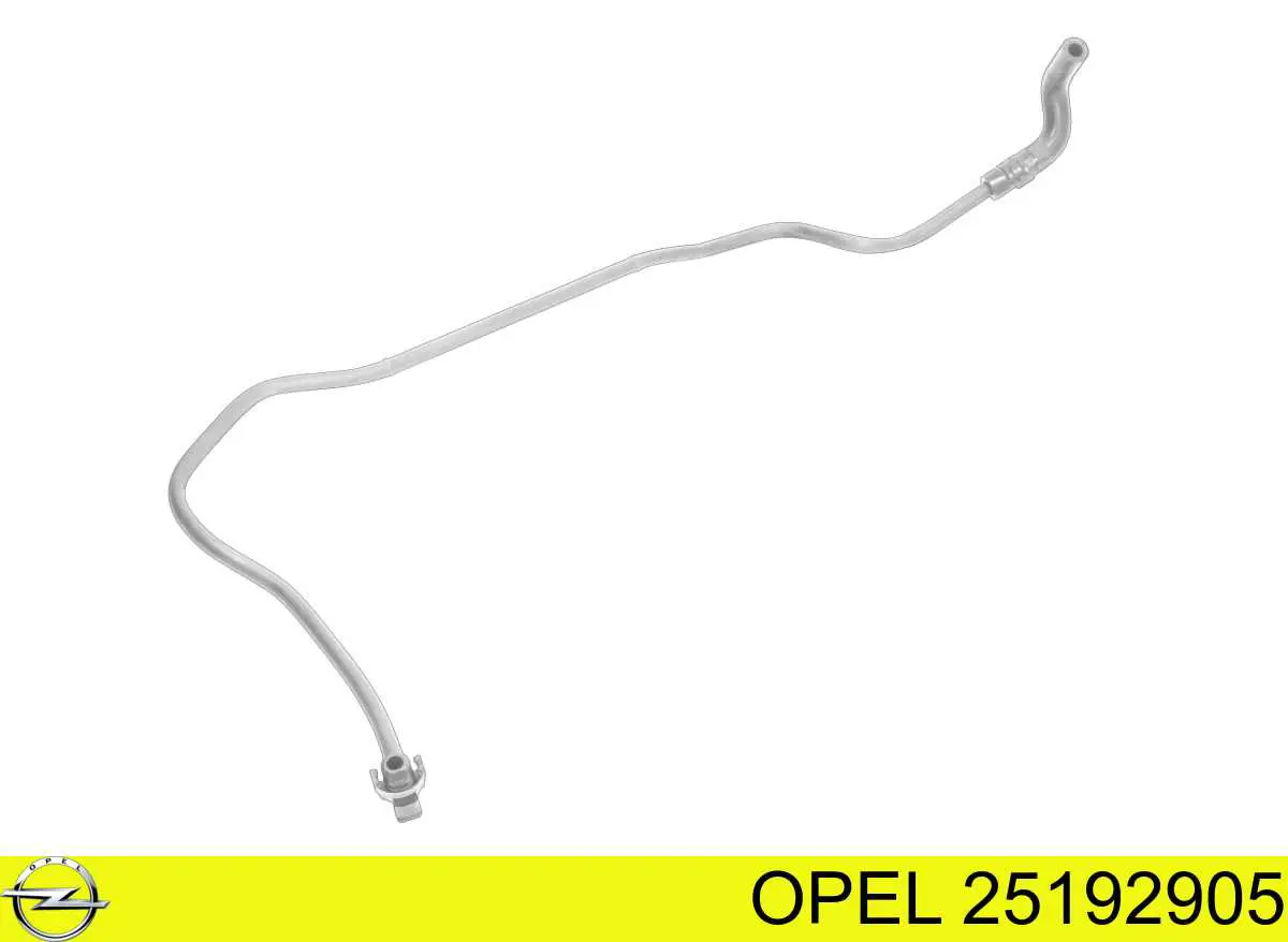 25192905 Opel Mangueira (cano derivado) de aquecimento da válvula de borboleta