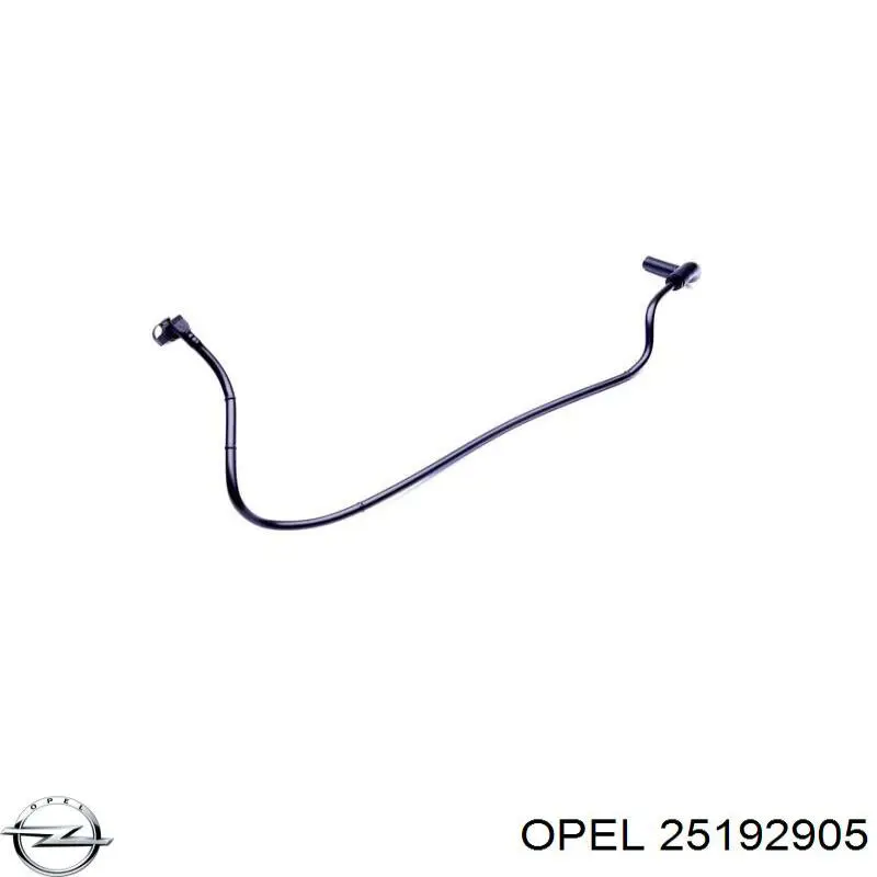 Compre 25192905 Opel Mangueira (cano derivado) de aquecimento da válvula de borboleta