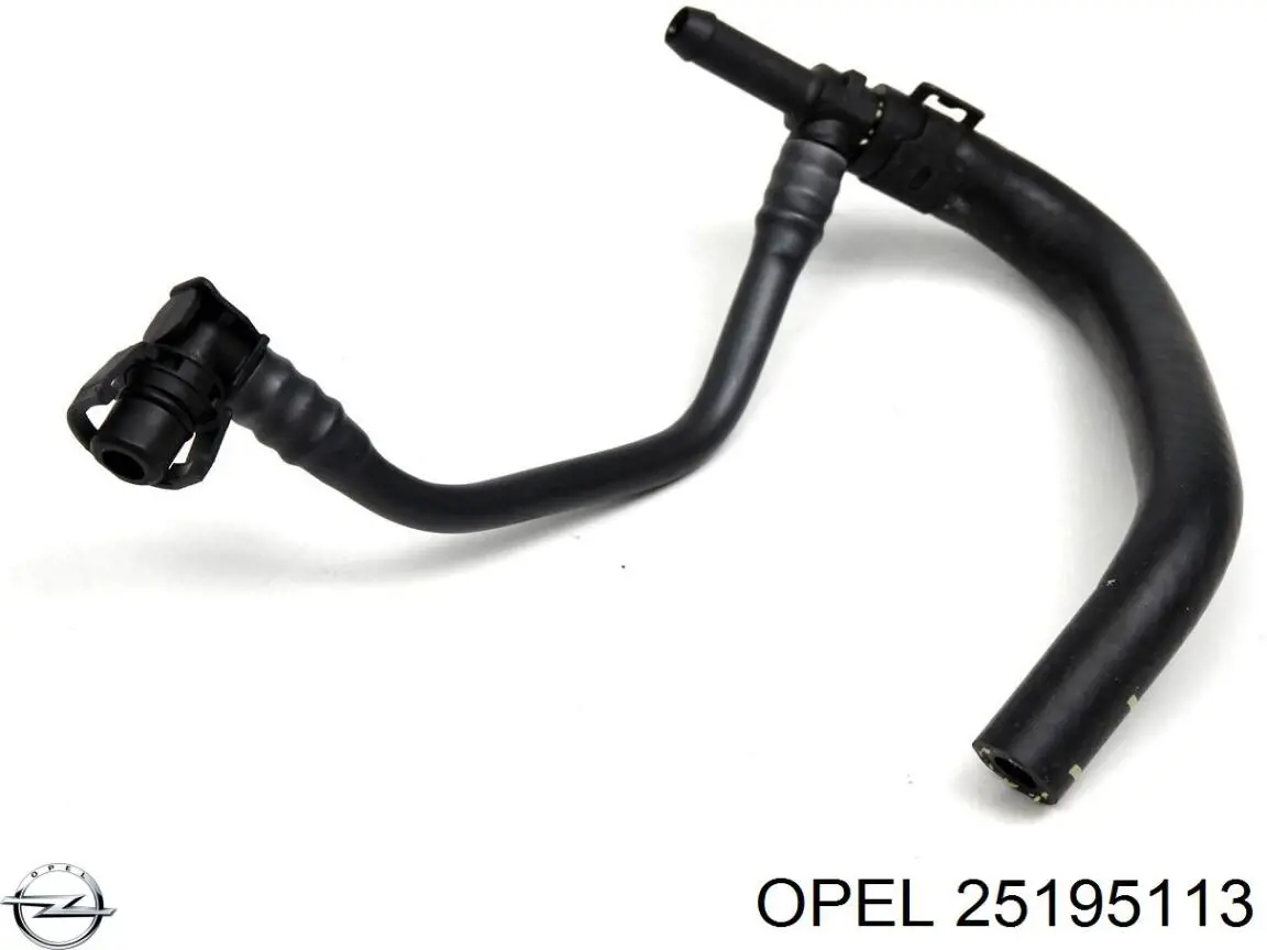 25195113 Opel Mangueira (cano derivado) de esfriamento por líquido de turbina, linha de combustível de retorno
