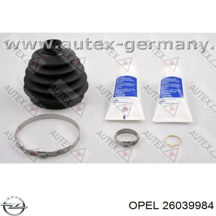 Bota de proteção externa de junta homocinética do semieixo dianteiro Opel 26039984 preço, a partir de 54,58 USD