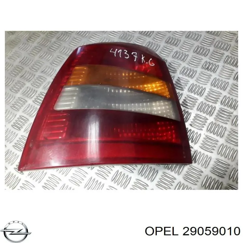 29059010 Opel Circuito de contato da luz traseira
