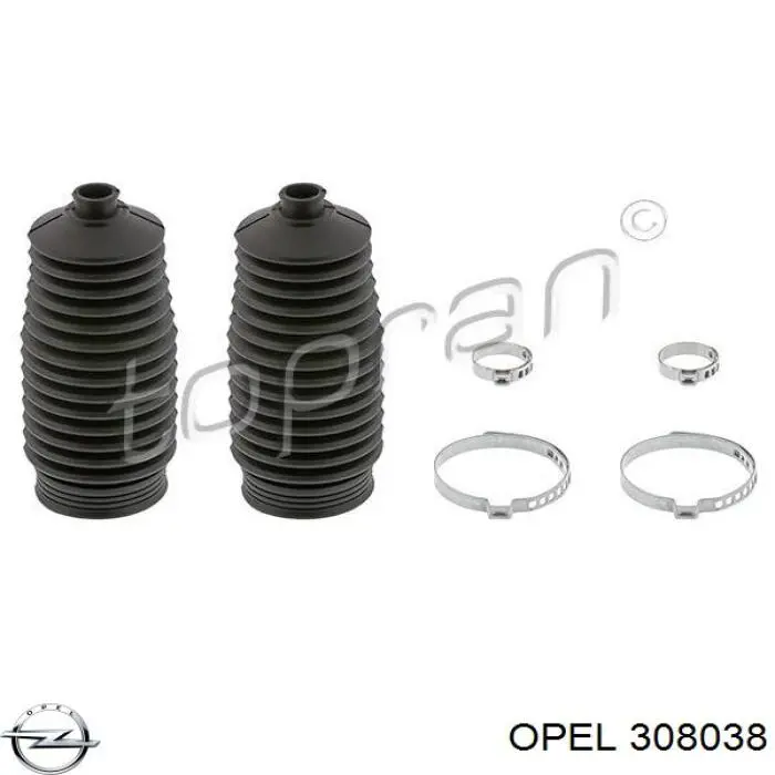 308038 Opel Pino moente (extremidade do eixo) dianteiro esquerdo