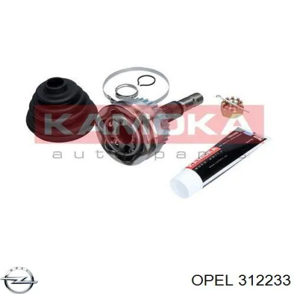 312233 Opel Espaçador (anel de borracha) da mola dianteira inferior