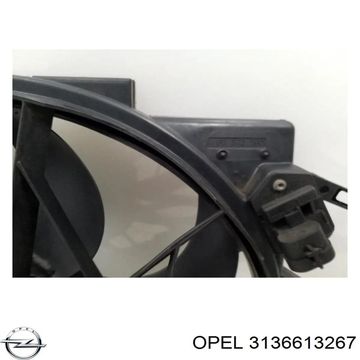 Difusor do radiador de esfriamento, montado com motor e roda de aletas 3136613267 Opel