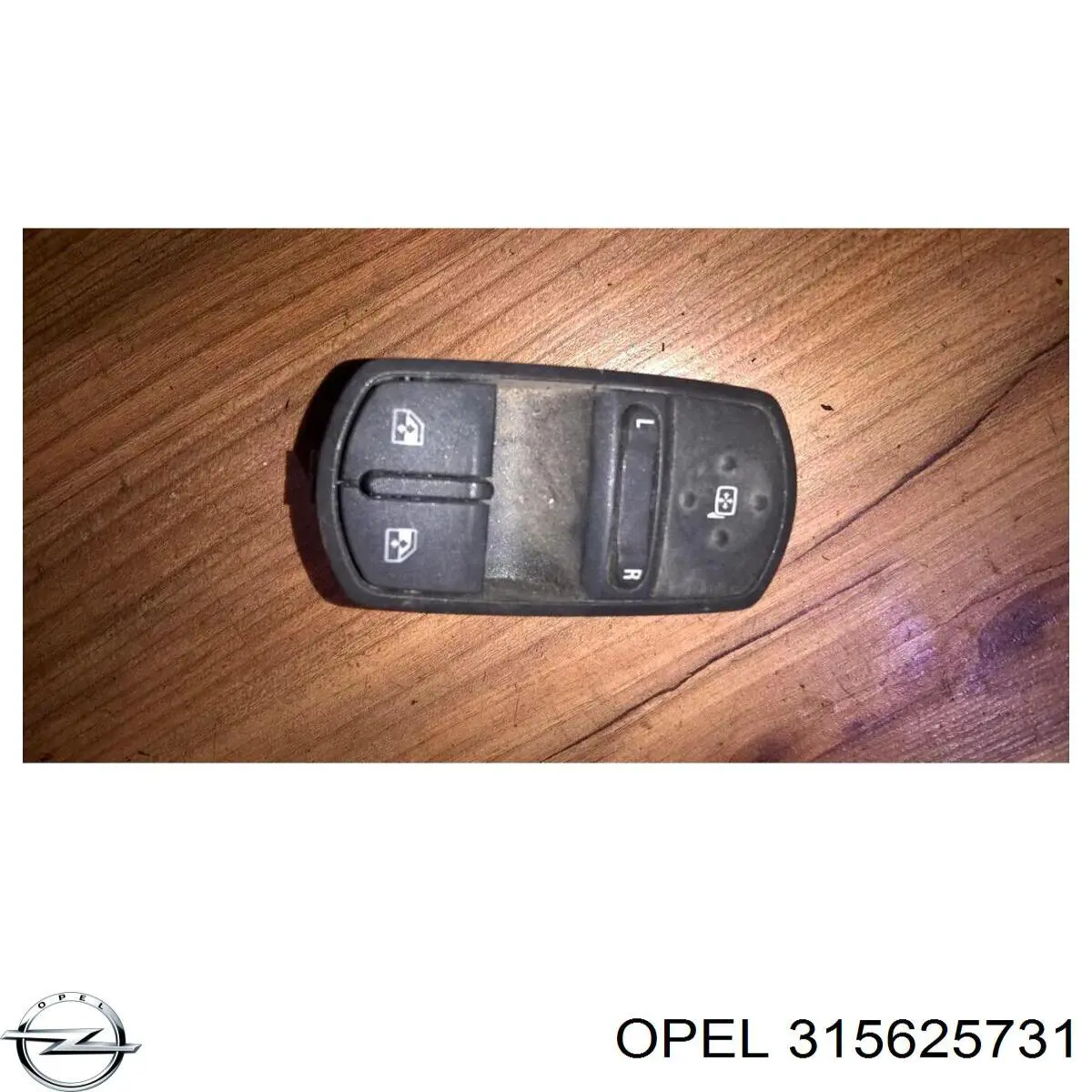 315625731 Opel Unidade de botões dianteira esquerda de controlo de elevador de vidro