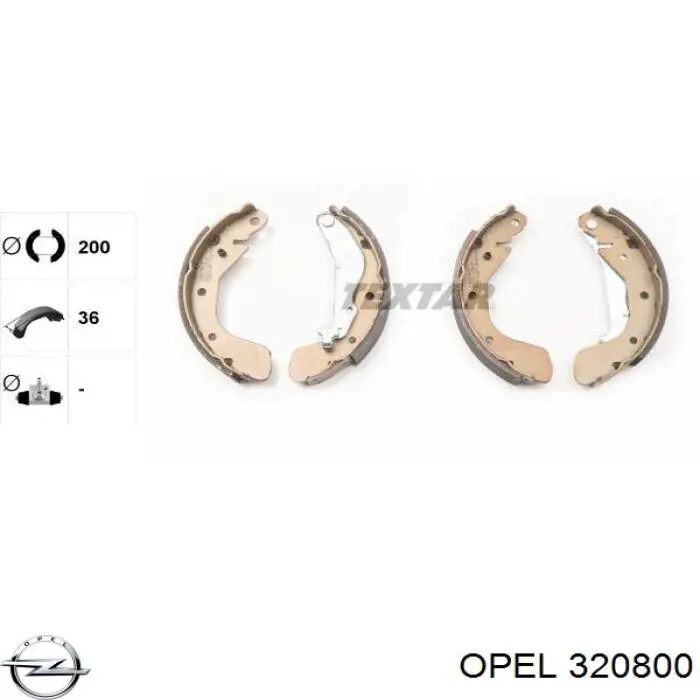 Compre 320800 Opel Braço oscilante de pêndulo