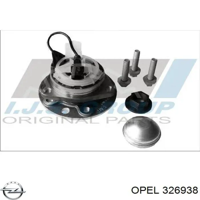 326938 Opel Porca de cubo dianteiro