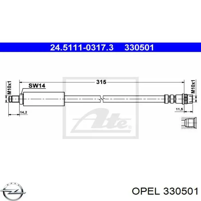  Opel 330501 preço, a partir de  