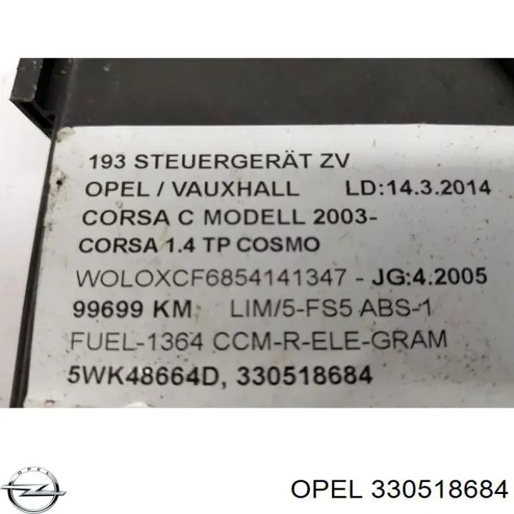  Opel 330518684 preço, a partir de 86,83 USD