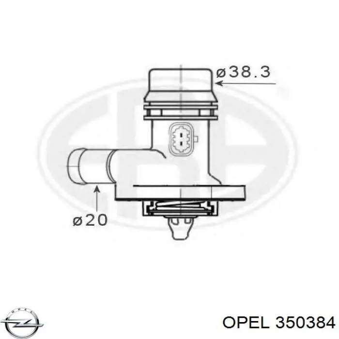 Opel 350384 preço, a partir de 20,61 USD