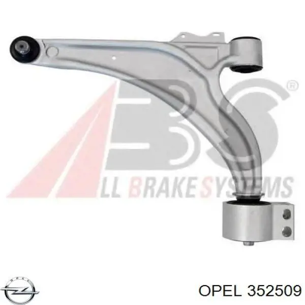 Compre 352509 Opel Braço oscilante inferior esquerdo de suspensão dianteira